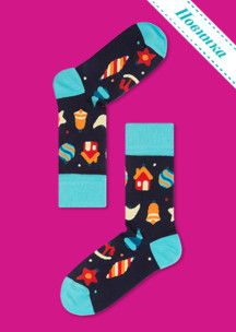 Цветные носки JNRB: Набор Новогодняя капибара