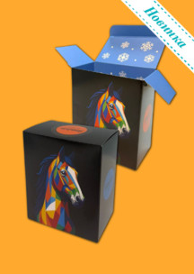 С жителями джунглей JNRB: Коробка для 2х пар Графический конь 2026