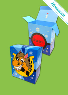 Подарочная упаковка JNRB: Коробка для 2х пар Добрая Лошадь 2026