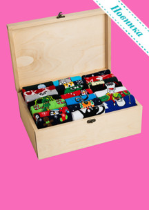 Прикольные JNRB: Чемодан Новогодний с 21 парой Новый год 2026