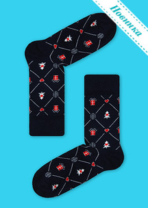 Цветные носки JNRB: Чемодан Новогодний с 21 парой Новый год 2026