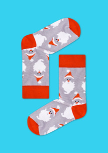 Цветные носки JNRB: Носки Дед Мороз - красный нос