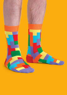 Цветные носки JNRB: Носки Тетрис